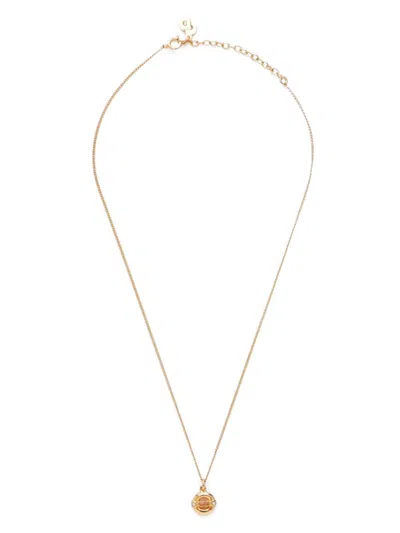 Pre-owned Dior Cd-pendant Necklace In Gold