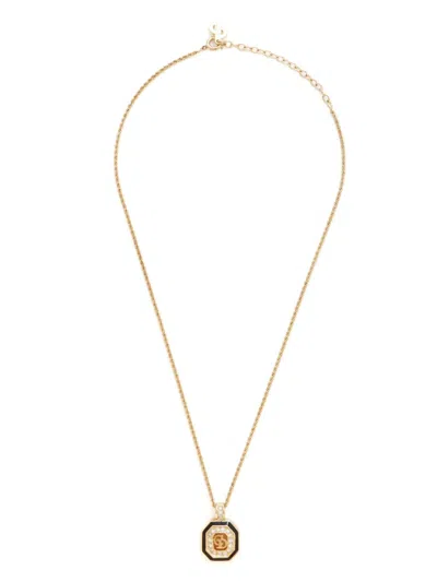 Pre-owned Dior Cd Pendant Necklace In Gold