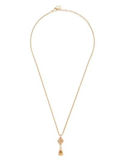 Pre-owned Dior Cd Pendant Necklace In Gold