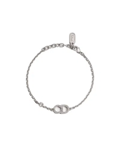 Dior Cd Signature Bracelet In Silver