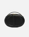 Dior Cd Signature Oval Camera Bag In Black