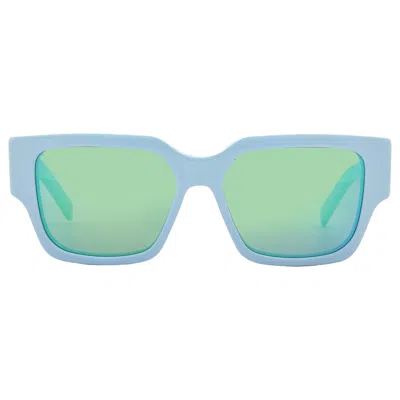 Dior Cd Su Blue Mirror Square Men's Sunglasses Dm40079u 84q 55