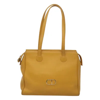 Pre-owned Dior Cd Yellow Leather Tote Bag ()