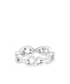 Dior Cd30 Chain-link Ring In White