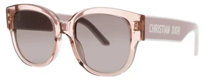 Dior Cd40157i Acetate Sunglasses 54-20-140 In 72f - Shiny Pink / Gradient Brown