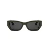 Dior Miss S1i 55mm Square Sunglasses In 98a - Green