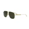 Dior Cannage A3u B0c0 Oro Sunglasses In 10n - Yellow
