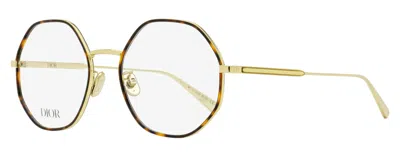 Dior Cd50019u Metal Round Optical Eyeglasses In Gold