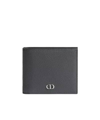Dior Cdicon Bifold Wallet In Black