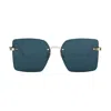 Dior C B0b0 Oro Lucido Sunglasses In Green