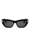 Dior C B2u 52mm Butterfly Sunglasses In Black
