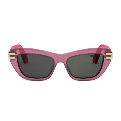 Dior C B2u 73a0 Rosa Trasparente Lucido Sunglasses