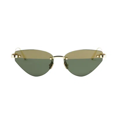Dior C B5u B0c9 Oro Lucido Sunglasses In Green