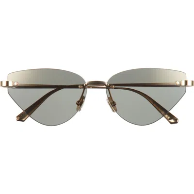 Dior C B5u Rimless Cat Eye Sunglasses In Neutral