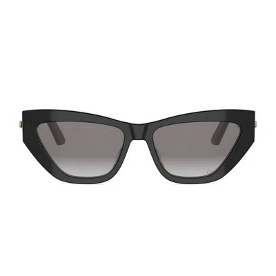 Dior C B6i 10a1 Nero Sunglasses In Black