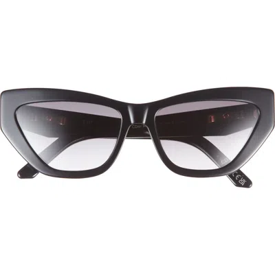 Dior C B6i 56mm Gradient Cat Eye Sunglasses In Black