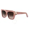 Dior C S1f Brown Square Ladies Sunglasses Cd40149f 72f 56