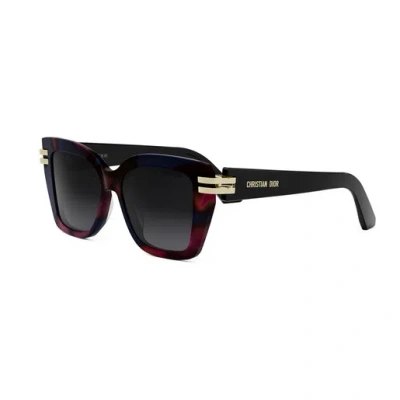 Dior C S1f Gradient Smoke Square Ladies Sunglasses Cd40149f 54b 56 In Black