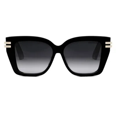 Dior C S1f Smoke Gradient Square Ladies Sunglasses Cd40149f 01b 56 In ["black"]