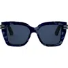 Dior Eyewear C S1i Square Frame Sunglasses In Havana/blue