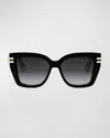 Dior C S1i Sunglasses In Black