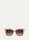 Dior C S1i Sunglasses In Shiny Pink Gradie