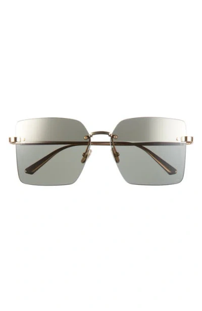 Dior C S3u 58mm Frameless Square Sunglasses In Gold