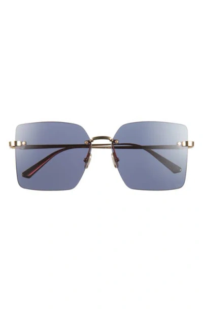 Dior C S3u 58mm Rimless Square Sunglasses
