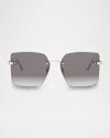 Dior C S3u Square Sunglasses In Gray