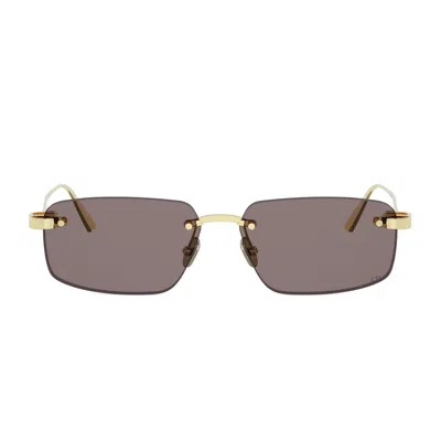 Dior C S4u B0a0 Oro Sunglasses In Brown