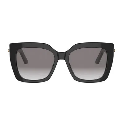 Dior C S5i 10a1 Nero Sunglasses In Black