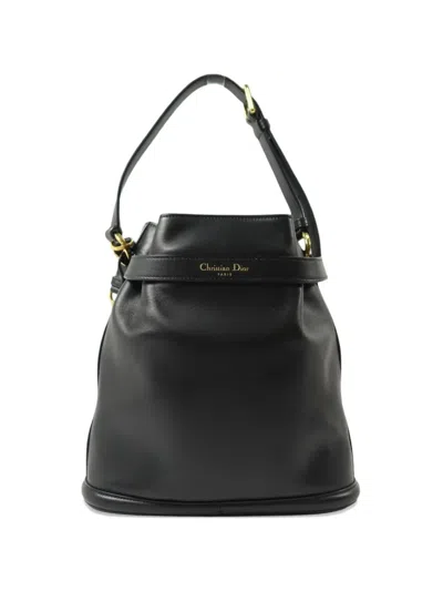 Pre-owned Dior C'est  Bucket Bag In Black