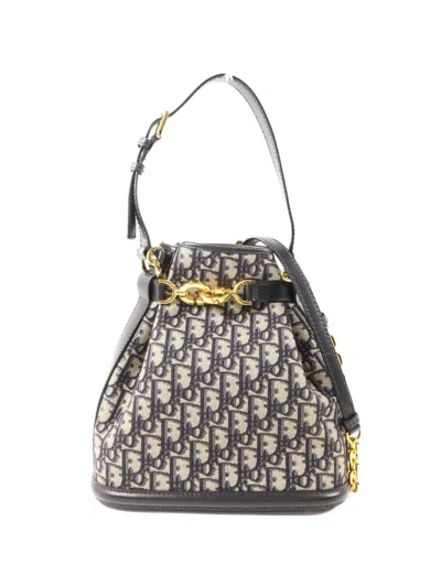 Pre-owned Dior C'est  Bucket Bag In Neutral