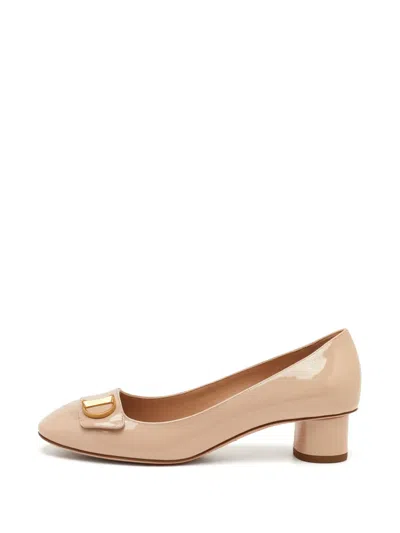 Pre-owned Dior C'est  Logo-plaque Pumps In Neutrals