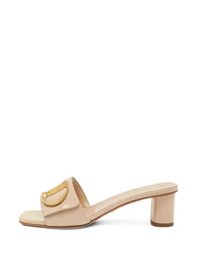 Pre-owned Dior C'est  Patent Sandals In Neutral