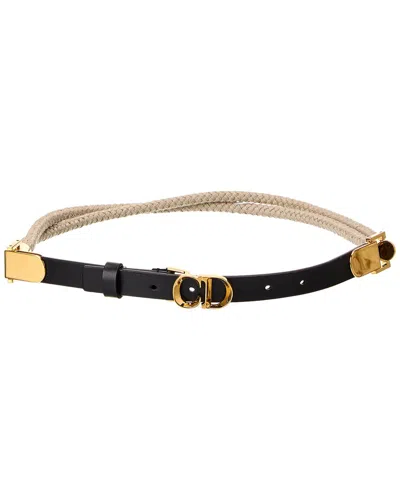 DIOR DIOR C'EST ROPE & LEATHER BELT