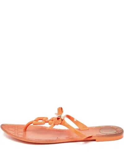 Pre-owned Dior Chain-detail Flat Sandals