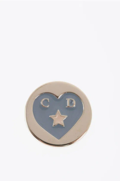 Dior Charm For Shoulder Strap With Engraved Heart In Gold