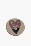 DIOR CHARM FOR SHOULDER STRAP WITH ENGRAVED HEART