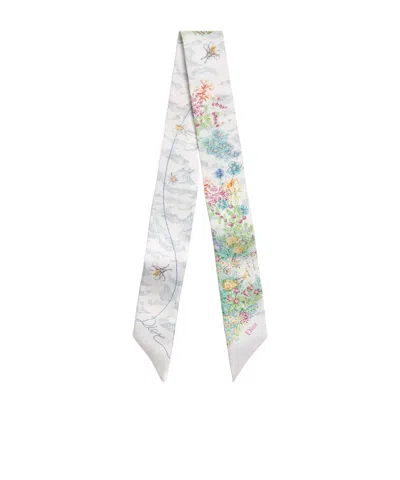 Dior Charming Garden Mitzah Scarf In Gray