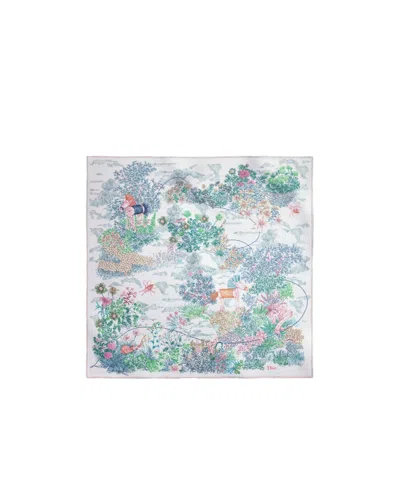 Dior Charming Garden Shawl In White