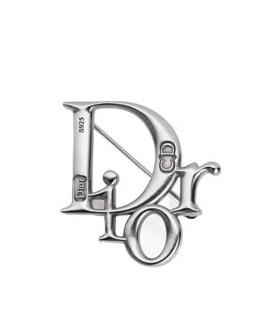 Dior Charms Brooch In Silver