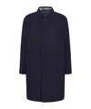 Dior Checked Double-sided Coat In Black