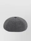 Dior Wool-blend Canvas Beret Hat With Prince Of Wales Motif In Grey