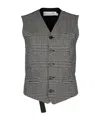 Dior Checkered Detail Vest In Black