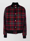 Dior Christian  Checked Bomber Jacket In Multi
