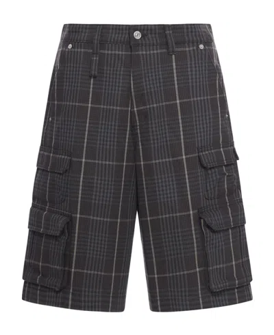 Dior Checkered Shorts In Black