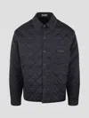 Dior Logo Patch Long-sleeved Jacket In Black