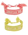 Dior Christain  Iviera Fabric Bracelet