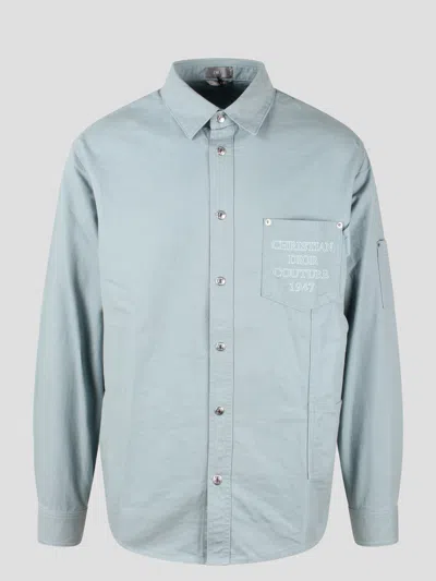 Dior Christian Couture Overshirt In Blue